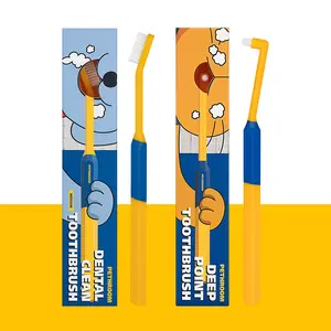 PETHROOM Toothbrush Duo M for Cats & Dogs | Dental Clean Toothbrush M + Deep Point Toothbrush | Pet Dental Care | K-beauty K-pet