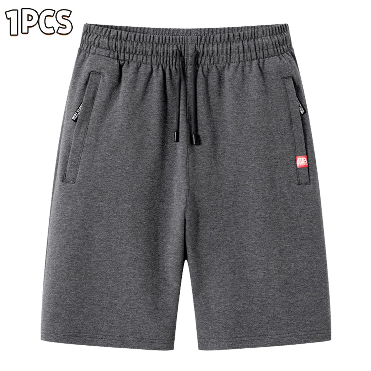Men’s casual athletic shorts, available in four colors, made from breathable fabric with a zipper design—perfect for summer beach trips, outings, and everyday outdoor activities.