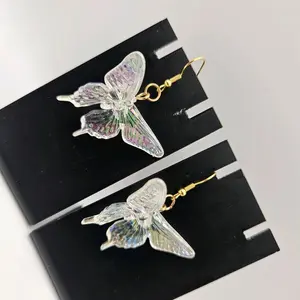 Iridescent Butterfly Earrings