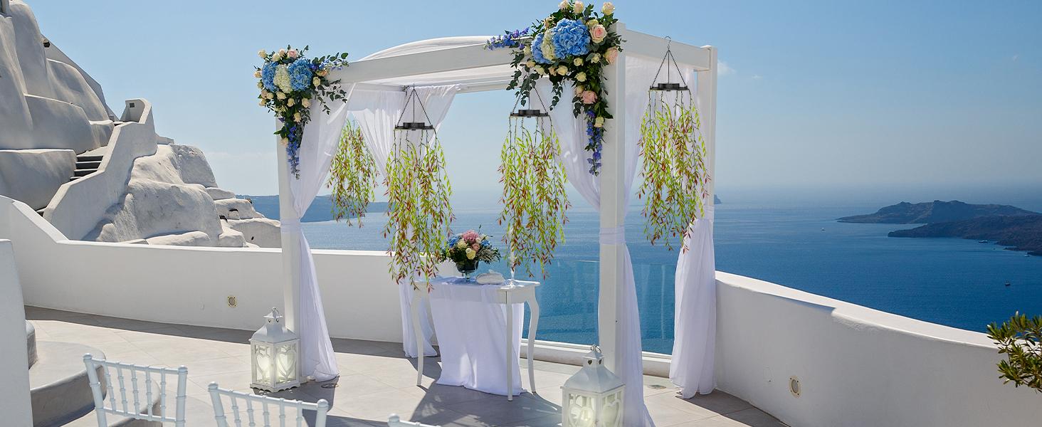 2025 NEW Release 2 Pack Artificial Plants with Fairy Lights, IP65 Waterproof Solar Lanterns for The Garden，dream net , Gifts for Women, Ideal for Christmas Party Wedding Garden Decoration，Perfect  Gifts Presents Mothers Day Gifts for Mum Grandma