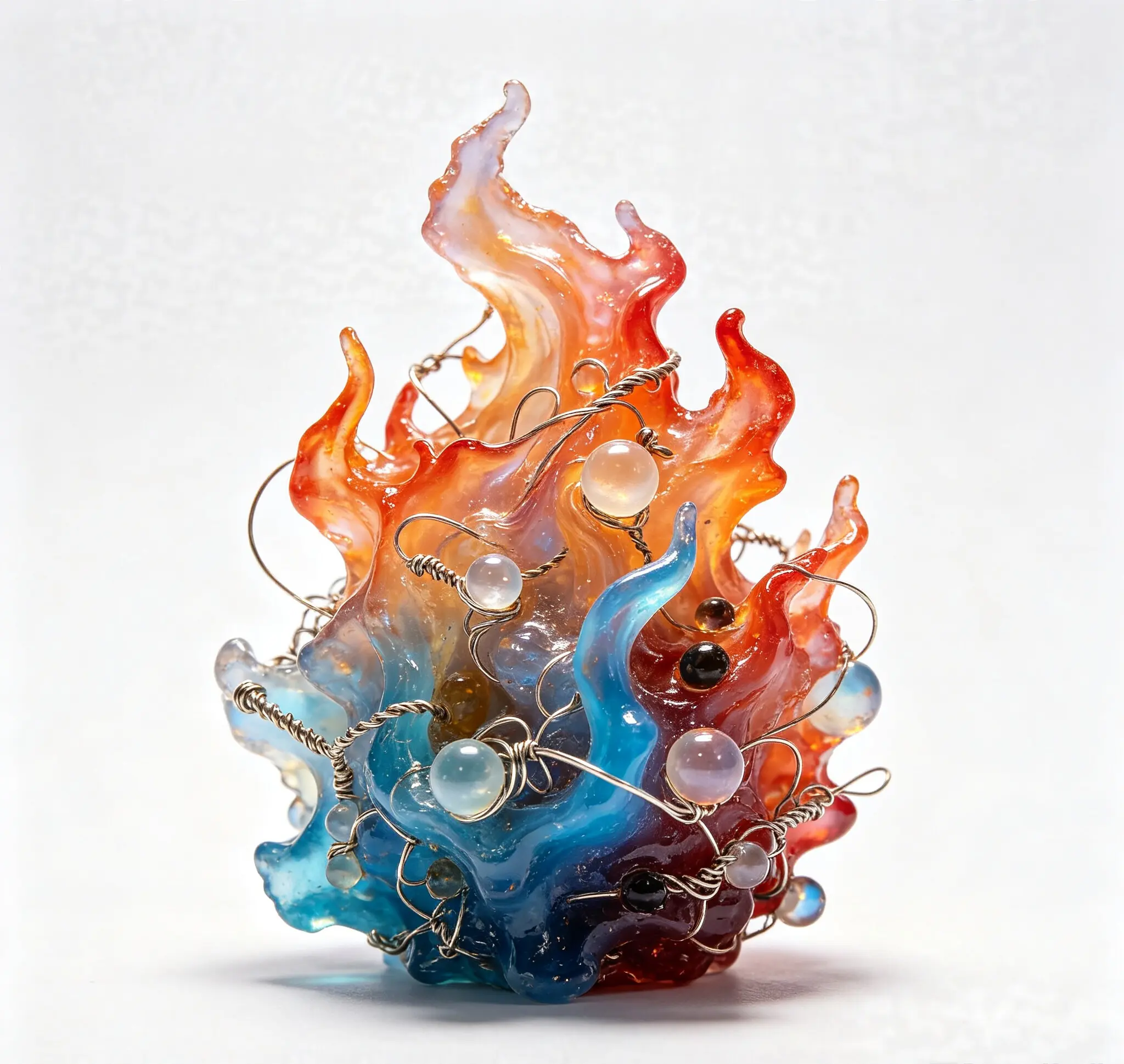 Artistic Handmade Desktop Sculpture - Home Decor Ornament for Living Space Display