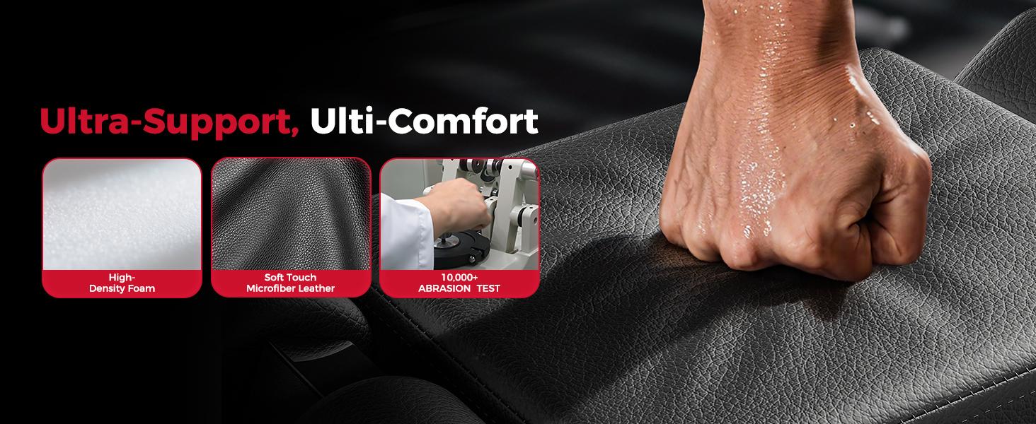 FLYBIRD Strength Training Bench for Home Gym, Adjustable Weight Bench can be Folded for Storage/Vertical Storage, Space-Saving Workout Bench