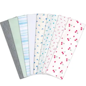 Floral Stripe Headbands for Daily Outfit Gatherings, Cherry Hairbands for Teen Girls Non Slip Cotton Fashion Hair Bands