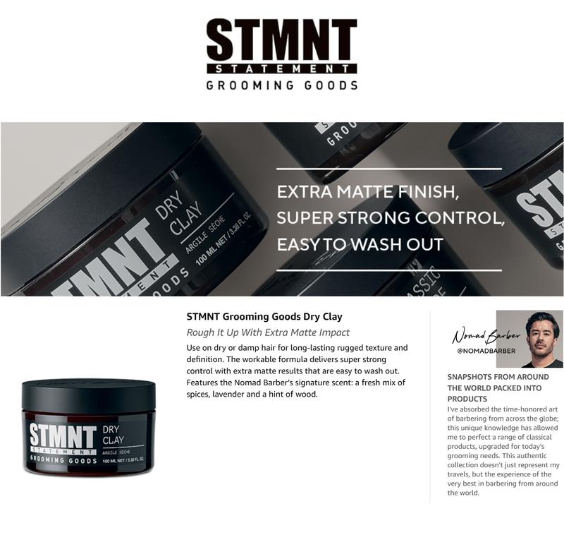 STMNT Grooming Goods Dry Clay, 3.38oz