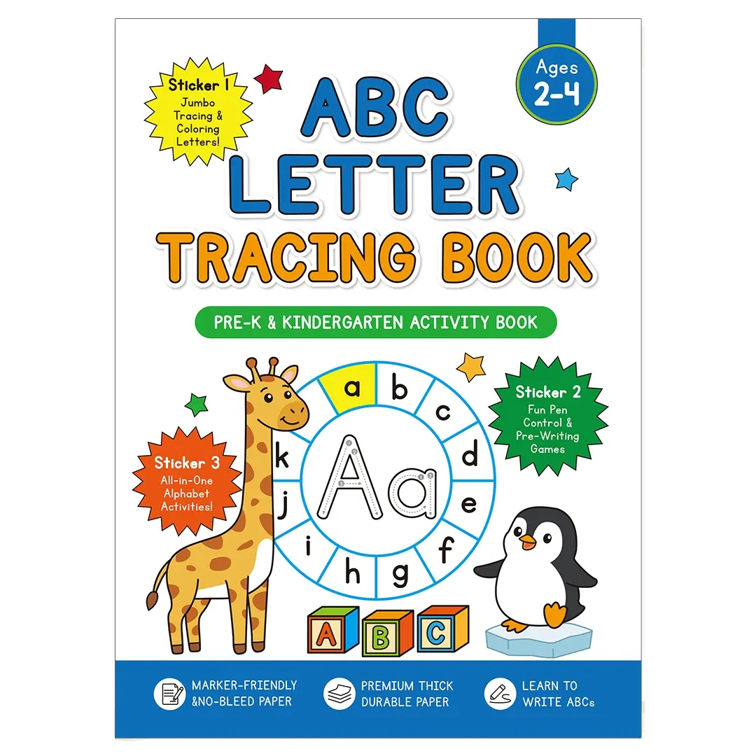 ABC Letter Tracing Book for Toddlers Ages 2-4  Fun Alphabet & Pen Control Practice!