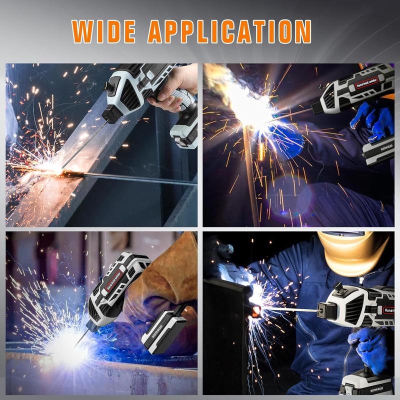 Portable Electric Welding Machine,110V Portable Welder Handheld with IGBT Inverter 5 Variable Current Adjustment,Portable ARC Welder Gun, Fits for 3/32" Wire Rods Gift for Thanksgiving,Christmas,New Year