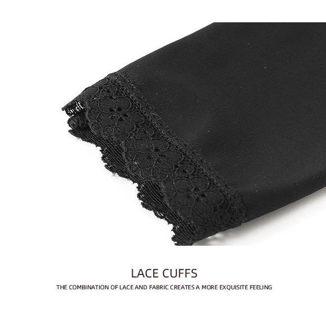 Women's Arm Shaper Tummy Control Post Surgery Arm Lipo Compression Long Sleeves with Lace Arm Front Zipper Closure Shapewear Bra