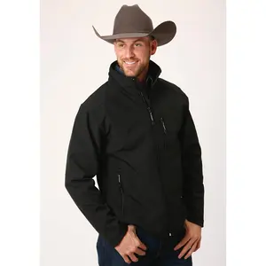 Roper Technical Mens Black Polyester Softshell Jacket