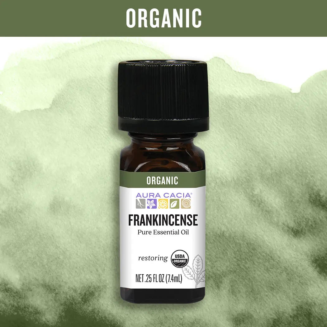 Aura Cacia Organic Frankincense Essential Oil 0.25 fl. oz.