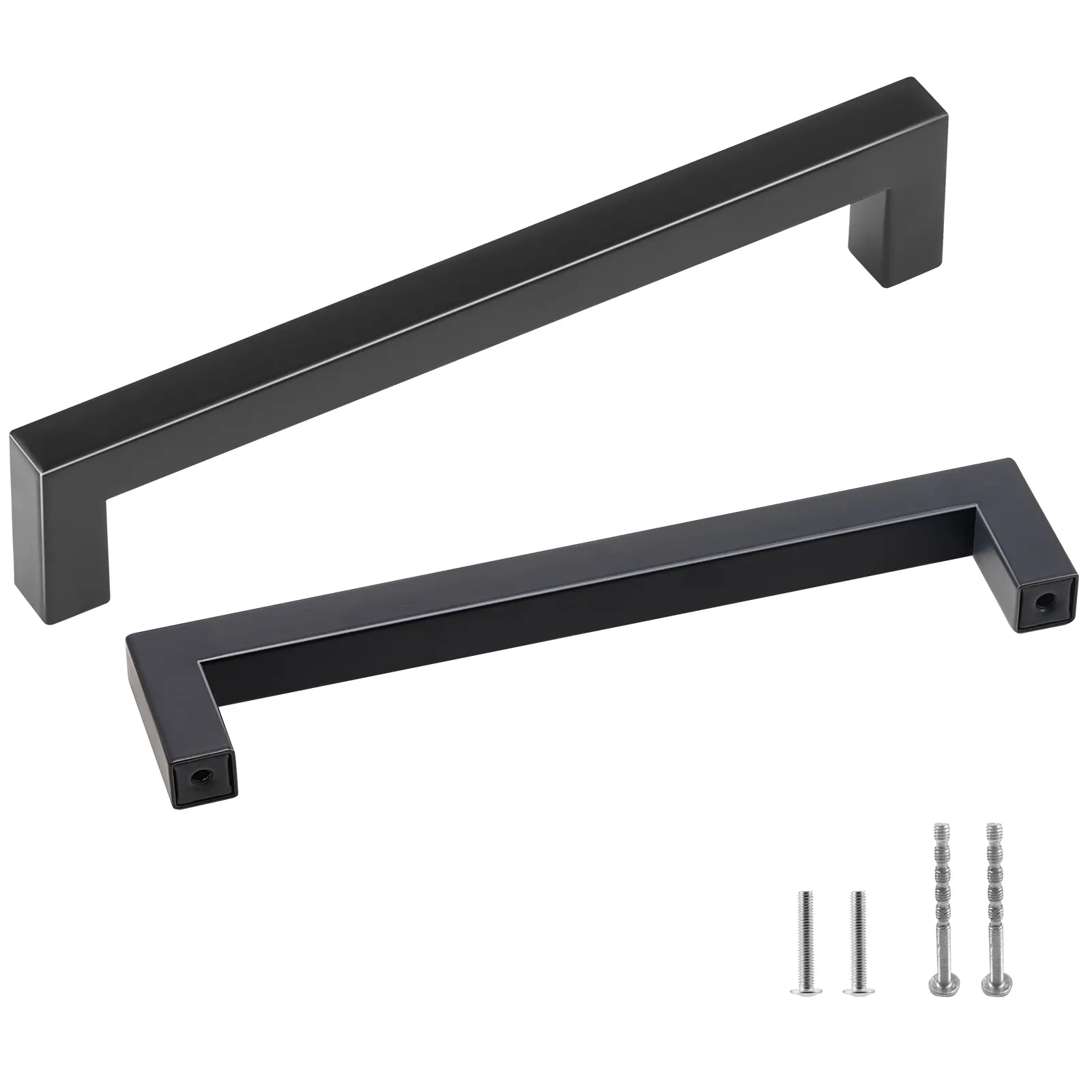【Summerfinds】VEVOR 30 Pack Cabinet Pulls 5.03in / 128mm Center to Center Slim Square Kitchen Cabinet DrawerStainless Steel Modern Kitchen Cupboard Door Handles for Kitchen Bathroom Bar Hardware Matte Black