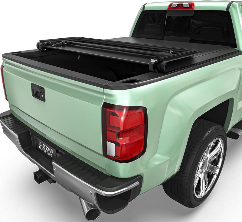 [Fit 2014-2018 Chevrolet Silverado GMC Sierra 1500] 5.8 Ft Bed, Soft Tri-Fold Truck Bed Cover