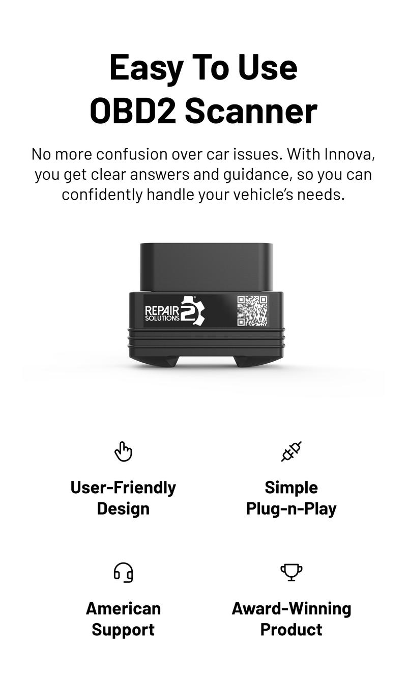 Innova 1000 Bluetooth OBD2 Scanner - Check Engine ABS SRS Live Data - No Subscriptions - Free Updates - Compatible with Most Vehicles Car Diagnostic Tool