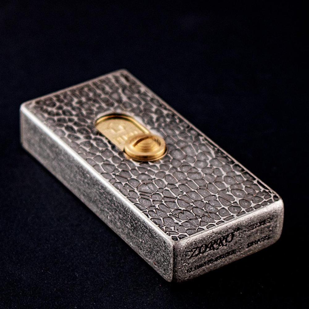 Old Retro Creative Windproof Lighter High Grade Metal Pure Copper Design Unique Gift Idea For Him Father Husband Birthday Christmas Camping Essentials (Without Fuel)