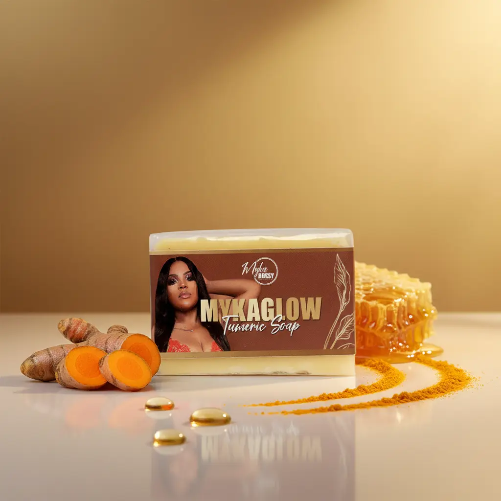 Myka Glow Tumeric Soap – Cleansing Bar