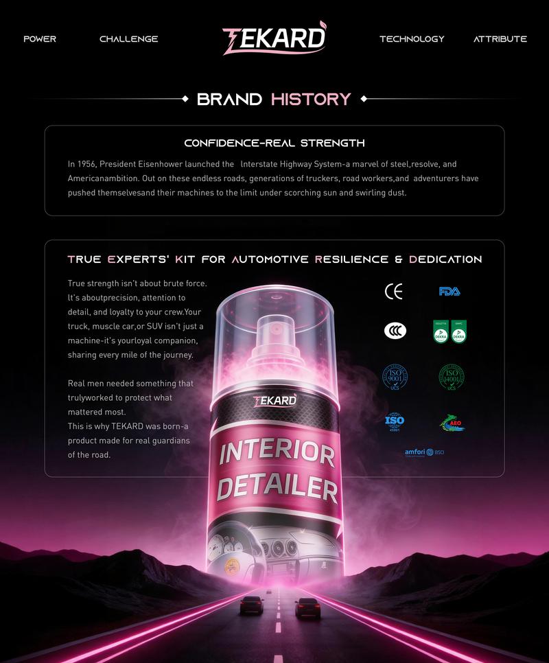 TEKARD Detailer - Ultimate Protection for Vinyl, Rubber, and Plastic Surfaces Car Interior Detailer and Protectant, waterless Spray Wax:Plastic, Rubber, Leather Cleaner for Car lnteriors&Exteriors、Quick Detailer、Automotive Care、Durable Protection Glossy