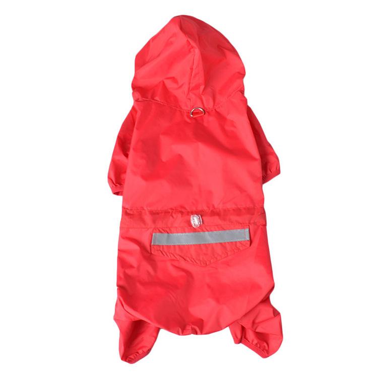 Wardrobe (Raincoat) - Pet Dog Raincoat Outdoor Puppy Pet Rainwear Reflective Hooded Waterproof Jacket Clothes for Dogs Cats Apparel Clothes Supplies pet coat Slicker