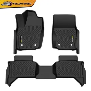TPE All Weather Rubber Car Floor Mats Fit For 2024-2025 Toyota Tacoma Double Cab Car Mats