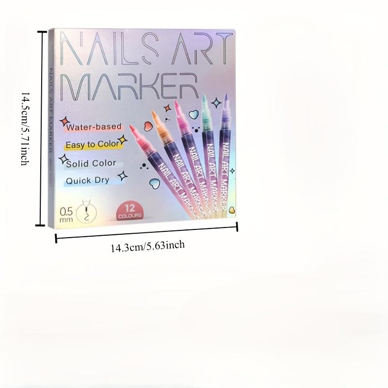 Cutics Doodle Pen for DIY Nail Art Quick Drying Acrylic Painting and 3D Dot Embroidery mma acrylic nail - On Nails Quick Drying Dot Stitching Nail Art Pen for Home and Salon DIY, Nail Care Cutics Manicure Polish Cosmetic