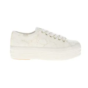 Keds Womens Triple Up Lace Celebrations Lace Up Sneakers Shoes Casual - Off White