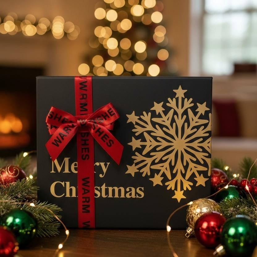 Ekoio Premium Christmas Gift Boxes with Lids 3 Sizes Shiny Hues Perfect for Holiday Presents Party Favors and Festive Decor