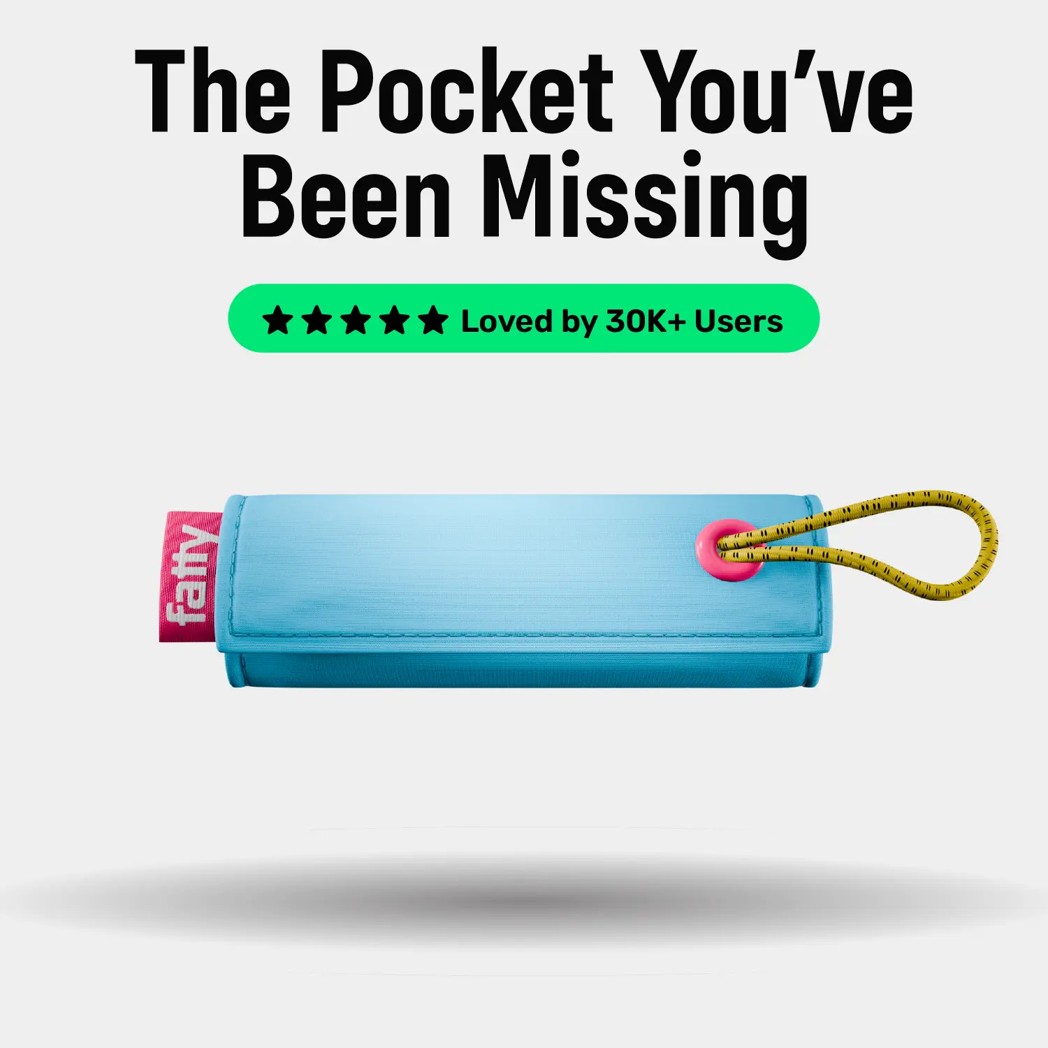 FattyPack - Attachable Storage Pocket for Hats, Bra, Bikini, Backpack, Dog Leash, Dog Collar, etc. - Store Cash, Medicine, Keys, Golf Tees, Sunglasses, Jewelry, Essentials, Gum, First Aid, EDC, etc.