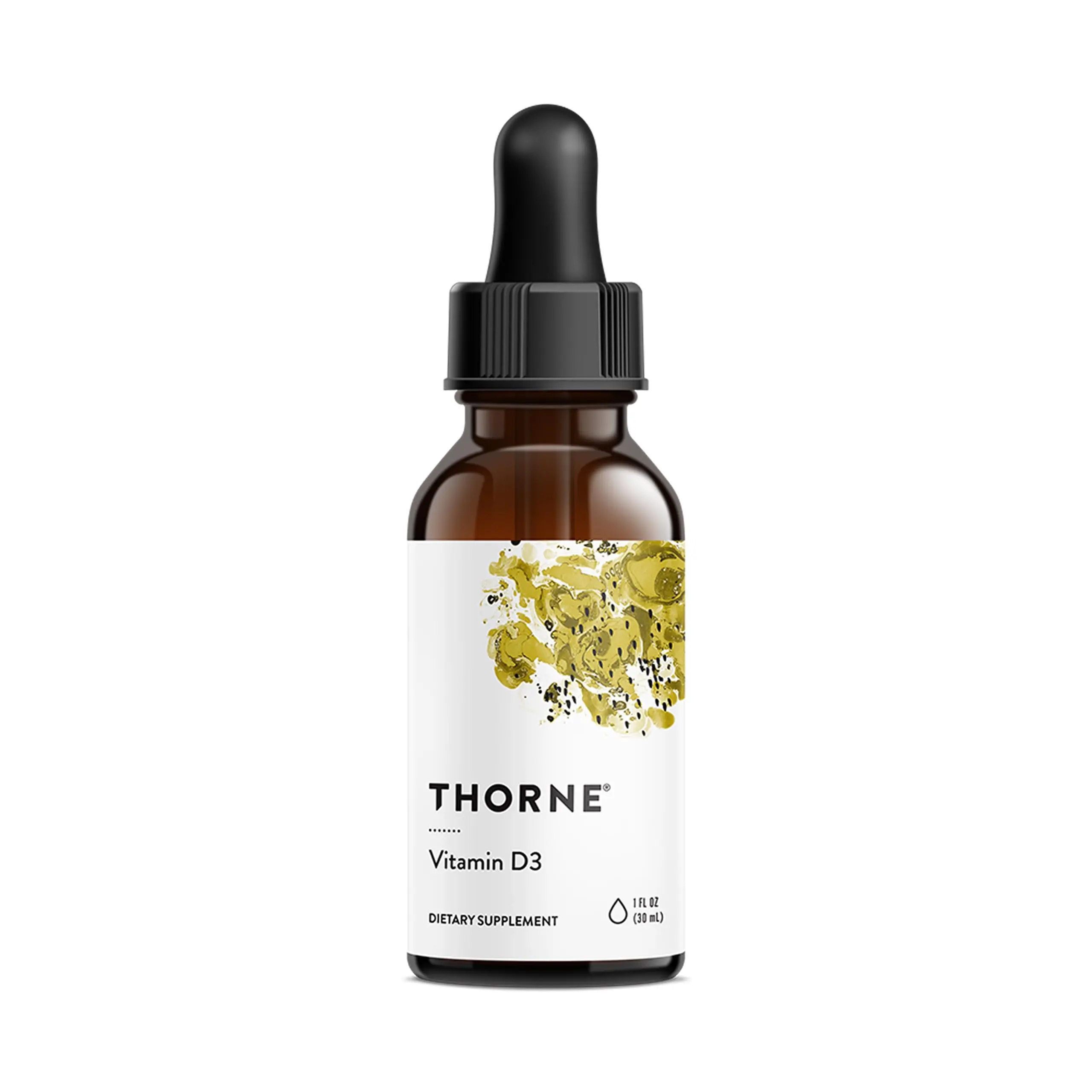 THORNE - Vitamin D3 with a Metered Dispenser - Liquid Vitamin D Vegan Supplement - 4,000 IU - 1 Fl Oz (30 ml) - 30 Servings
