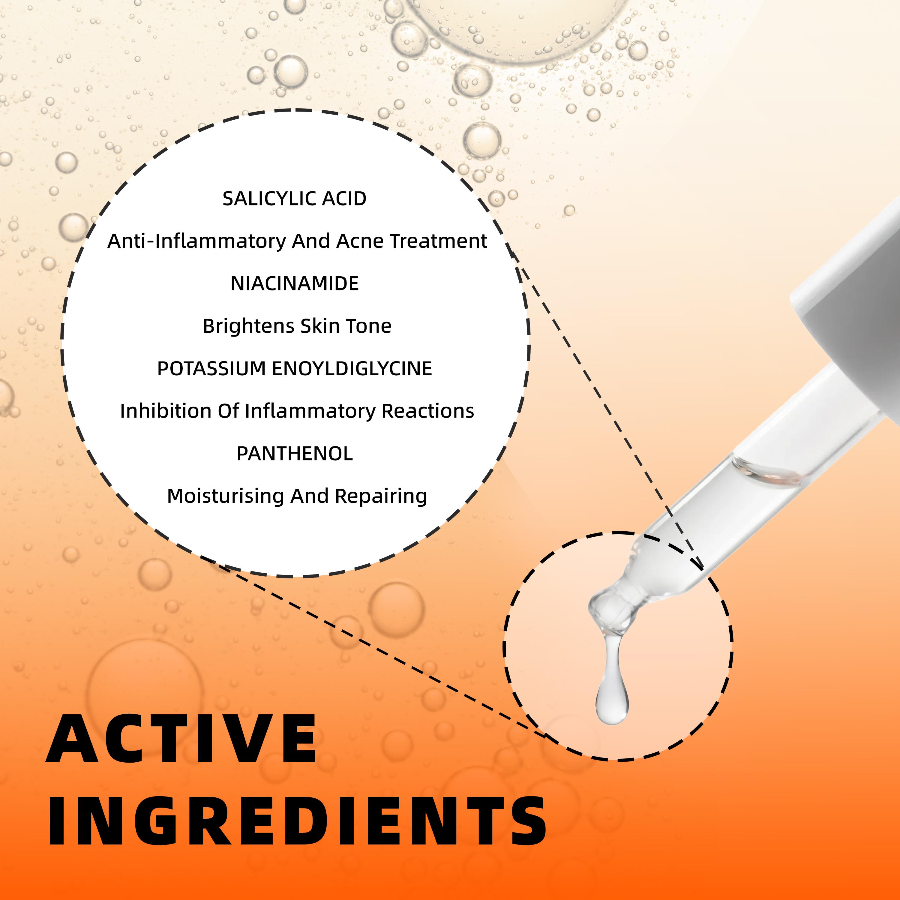 Azelaic Acid + Salicylic Acid + Sulfur + Niacinamide, HKY 24H Overnight Acne Drying Lotion Spot Treatment. Rapid Pimple Clearing, Anti-Inflammatory Redness Relief for Cystic Breakouts & Sensitive Skin.