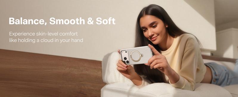 TORRAS Ostand Q3 Silicone for iPhone 17 Pro Max Case, Fit for MagSafe, 360 Spin Stand, Soft Liquid Silicone Cozy Grip, Camera Control, Protective Case