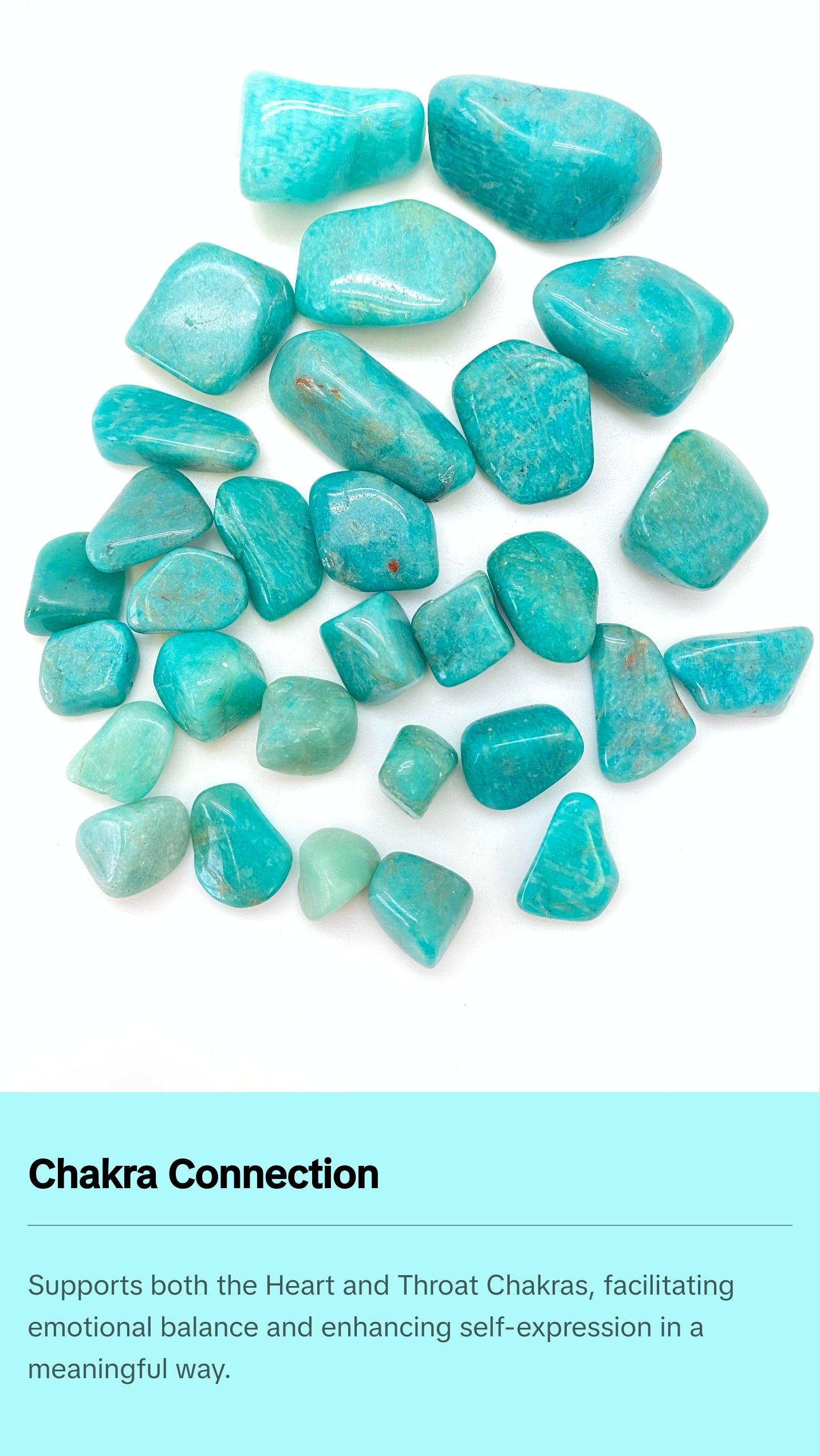Amazonite Tumbled Stone - Polished Natural Amazonite Crystal