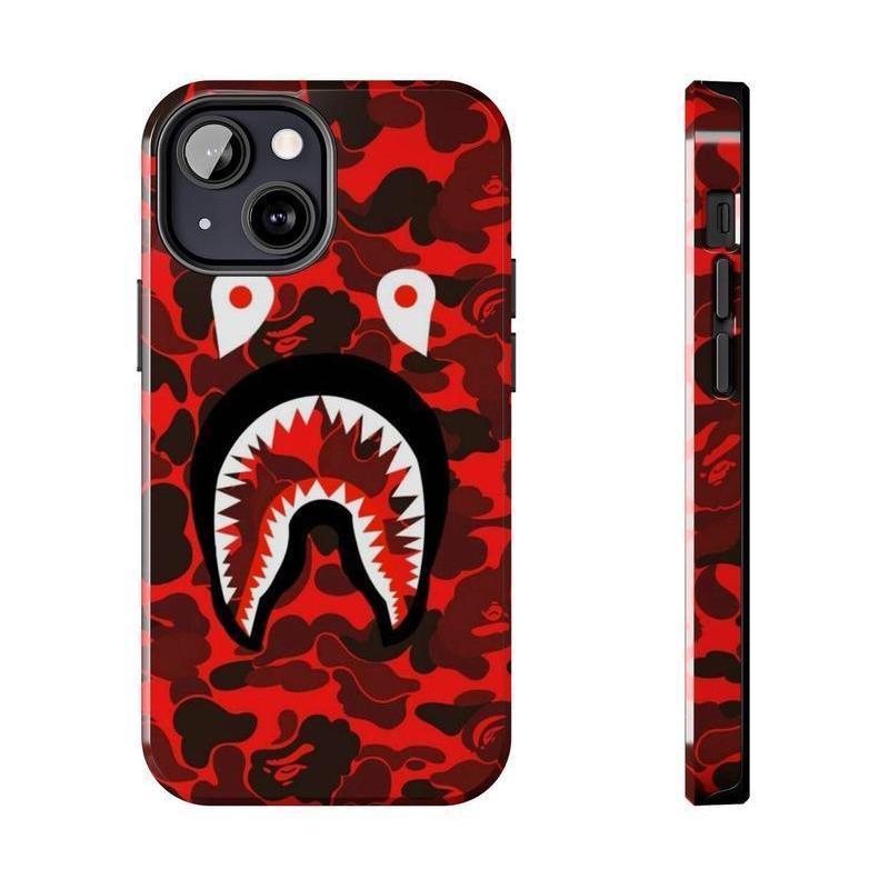 Shark Camo Collage Phone Case, Camo Shark For  iPhone 17 16 15 14 13 12 11 X XS Pro Max, Army Phone Case, The Rookie TV Series Movie  Inspired by the act