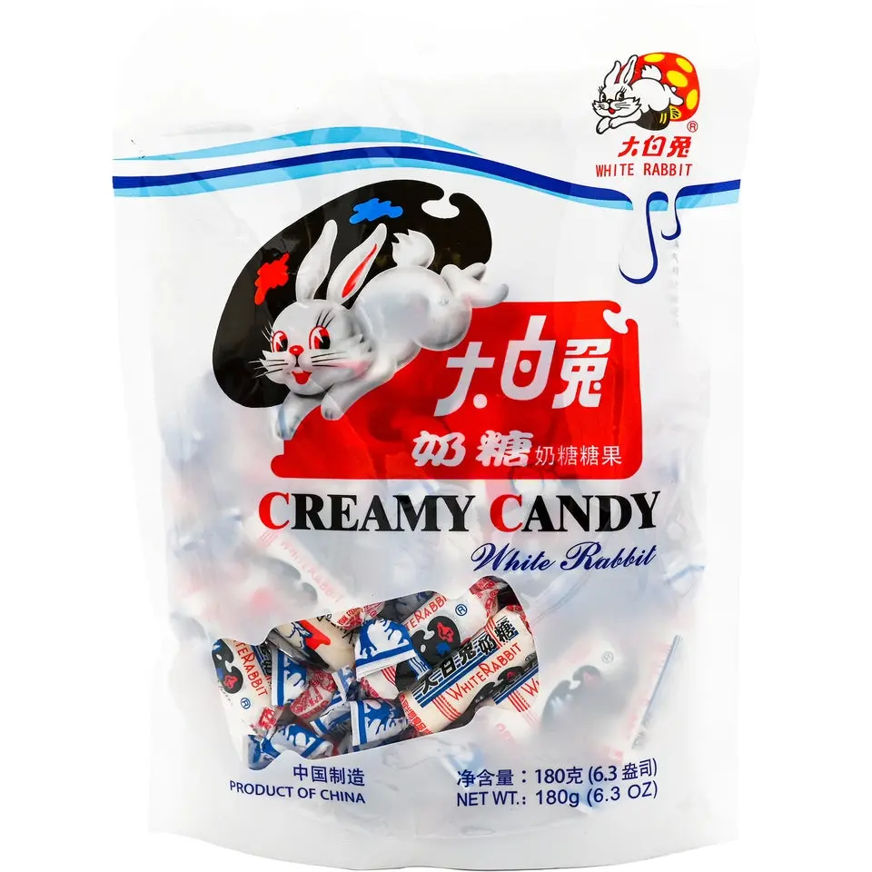 White Rabbit Creamy Sweet Milk Candy Variety Pack - Chewy Sweet Gummy Candies with Original, Tangy Yogurt, Rice-Infused Flavors, and Rice Paper Wraps, Chewy Gummy Candies