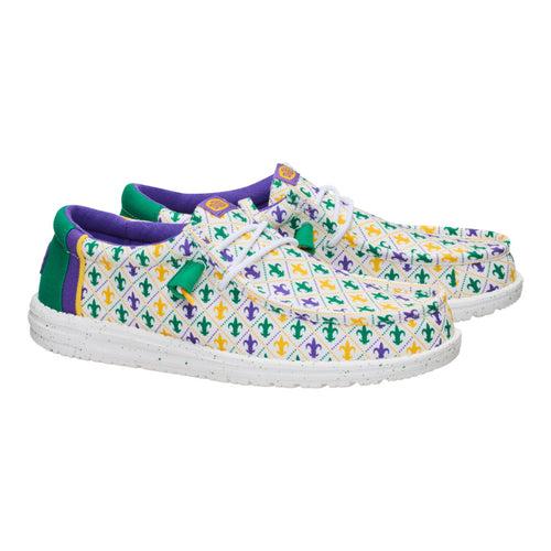 HEYDUDE Wally Mardi Gras - Comfortable Slip on Shoes for Men