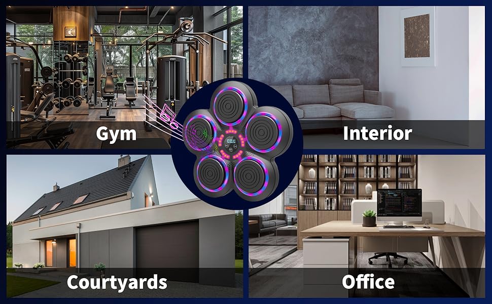 Bluetooth Music Boxing Machine with Gloves, Wall-Mounted Home Workout Target, Type C Charging, Punching Target boxing music machine with gloves for Adults and kids black friday Bluetooth Music Boxing Machine with Gloves, Wall-Mounted Home Workout Target, Type C Charging, Punching Target boxing music machine with gloves for Adults and kids black friday