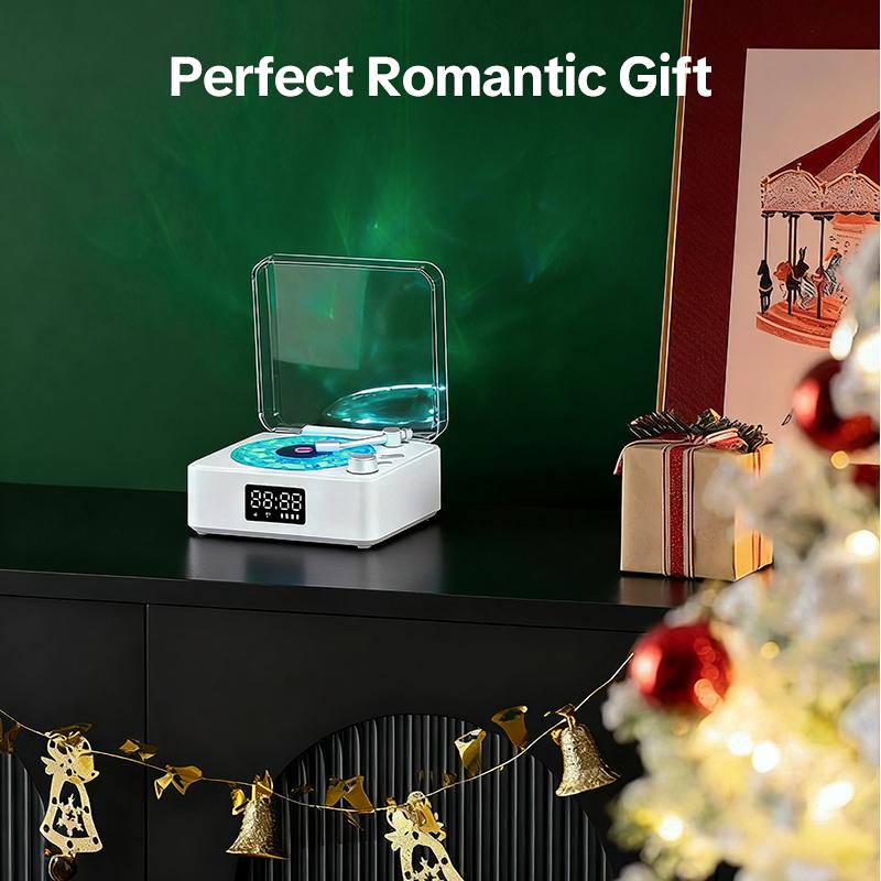 Multifunctional Anxiety Relief Speaker: White Noise, LED Clock, USB/AUX, Environment Light,  Desktop Bluetooth Subwoofer Decor