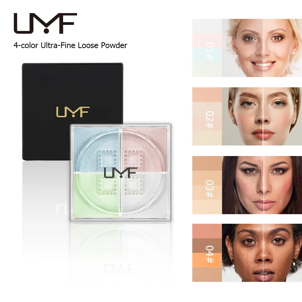 Ultra-Fine Loose Face Powder, Waterproof Setting Makeup with 16H Oil Control & Matte Blurring Finish for All Skin Types, 20g, Cosmetic, Setting Powder, Flawless, Finishing Powder