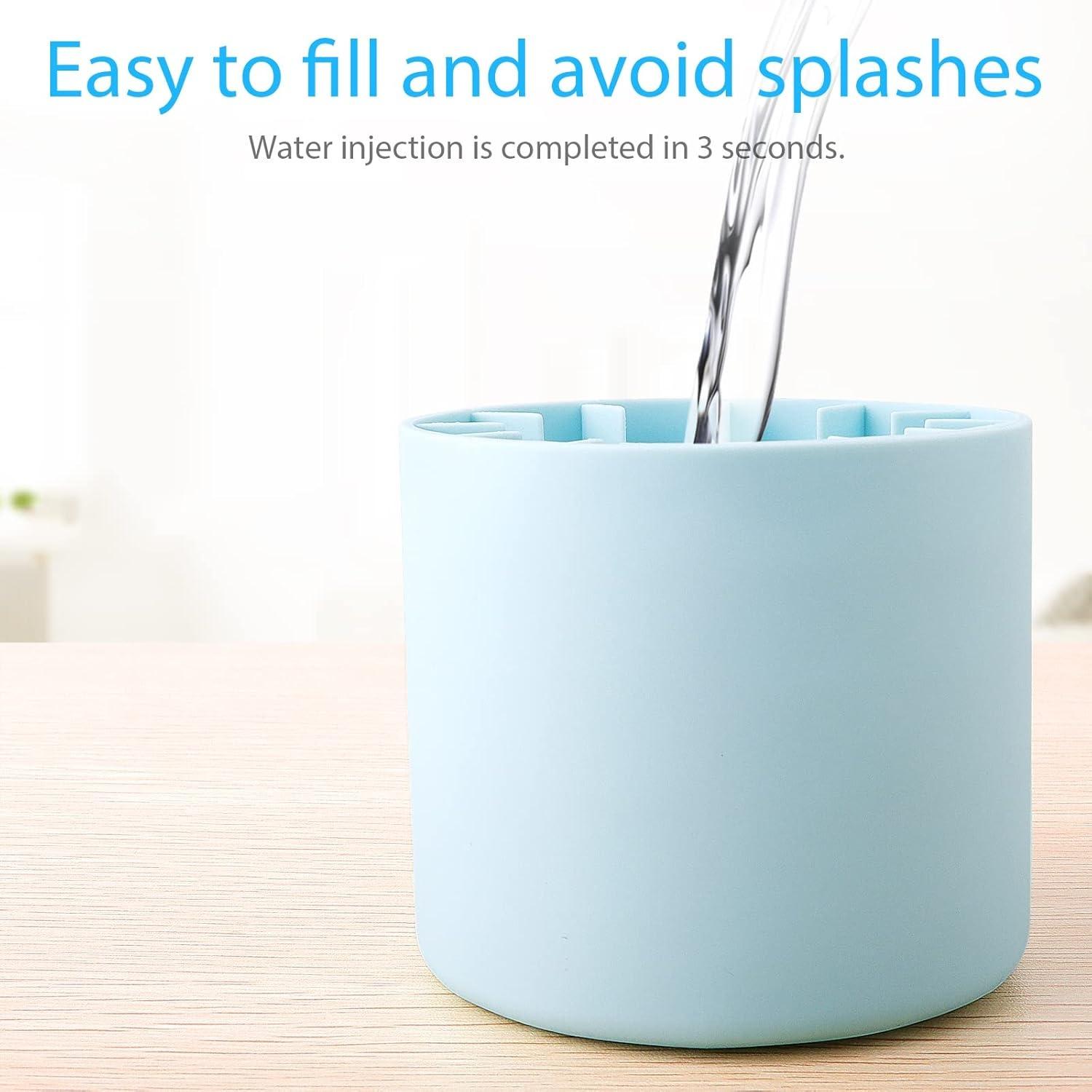 Quick Freezing Silicone Ice Cube Mold, Easy To Use And Durable, For Making Ice Cubes, Ice Buckets And Cylinder Cups Reusable Utensils Blue，christmas gifts