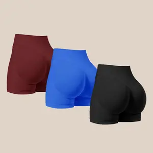 Women’s High-Waisted Seamless Gym Shorts, Breathable Workout Shorts for Yoga, Running & Training – Comfortable Summer Fitness Shorts