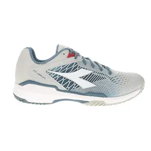 diadora Mens Speed Competition 7 Plus Ag Tennis Sneakers Shoes - Blue, Grey, White