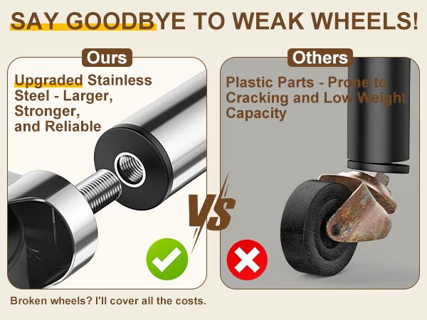 Multi-Functional Heavy-Duty Freestanding Clothes Rack Doubles as Pull-Up Bar Thickened Steel Tube Swivel Wheels 2-in-1 for Hanging Clothes & Working Out Large Capacity Space-Saving