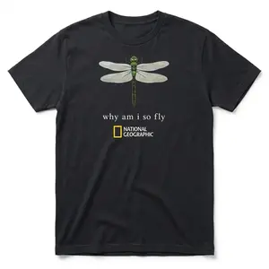 Dragonfly Why Am I So Fly Graphic T-Shirt Unisex Vintage Insect Nature Tee Funny Wildlife Shirt Gift for Bug Lover, crewneck, gift for him for her