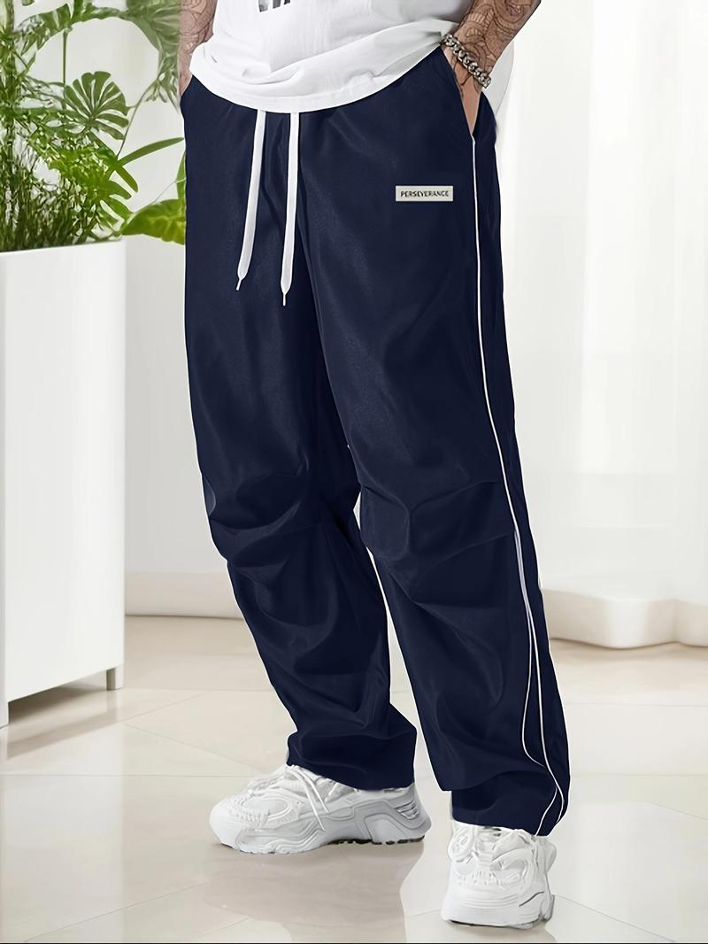 Loose Sports Pants Men's Trousers Grey Side Stripeswith Gold Accent Stripe Comfortable DesignAthleisure Style Bottoms Athletic Bottoms Gymwear Halloween Gifts