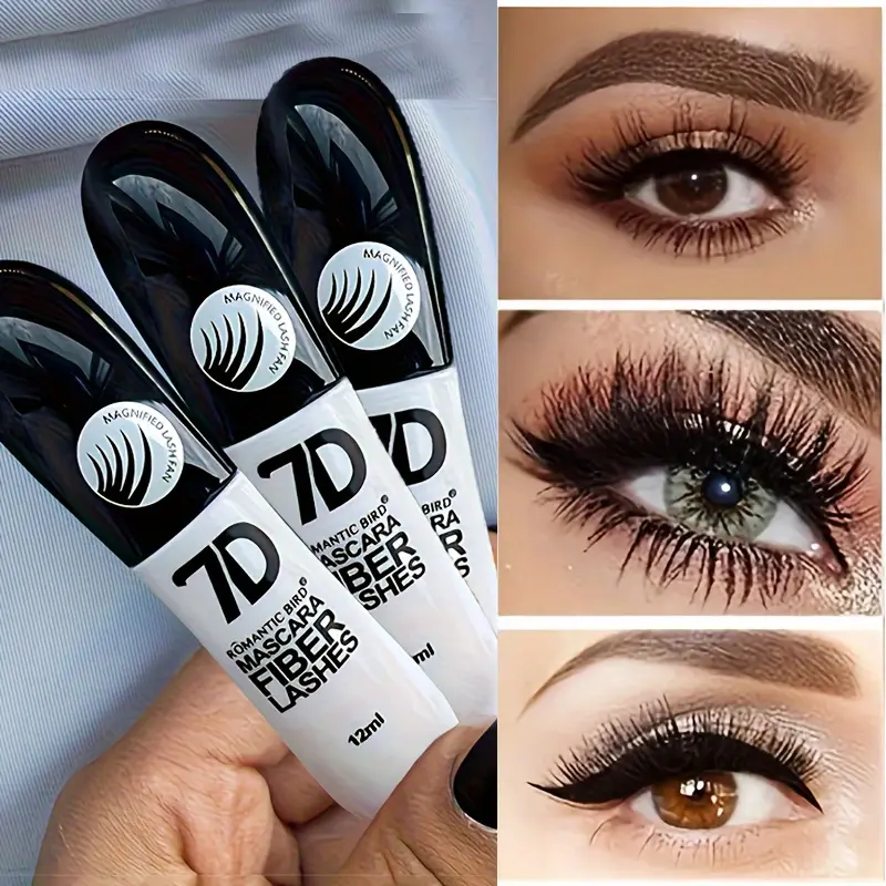 7D Fashion Waterproof Voluminous Lengthening Volumizing Enhancing Beauty Mascara for Beginners, Makes Eyelashes Thicker, Enhances Makeup Refinement, Ideal Gift for Makeup Lovers, Mascara Volume And Length Waterproof