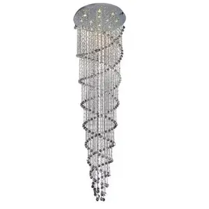 CWI Lighting Double Spiral 12 Light 32 inch Chrome Flush Mount Ceiling Light 6606C32C