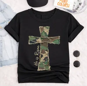 Camouflage Cross DTF Transfer