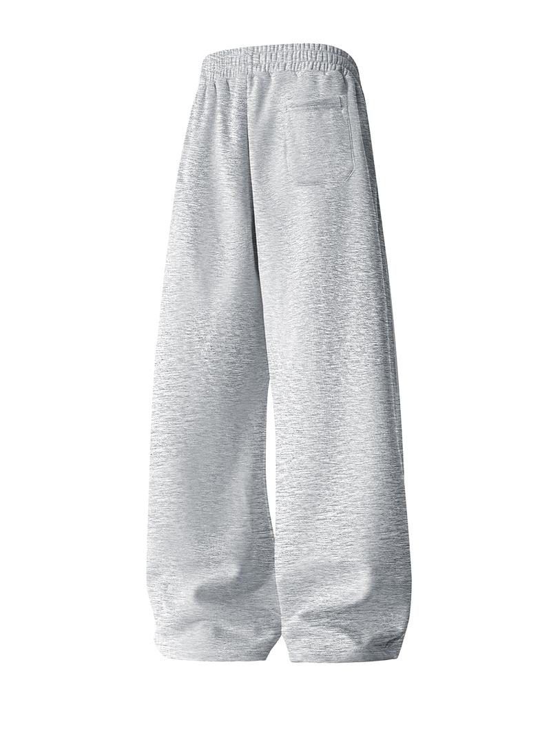 Men's Regular Fit Drawstring Casual Pants - Soft and slightly stretchy fabric, comfortable and breathable, drawstring waist adjustment, solid color, perfect for outdoor sports and fitness activities in spring and summer