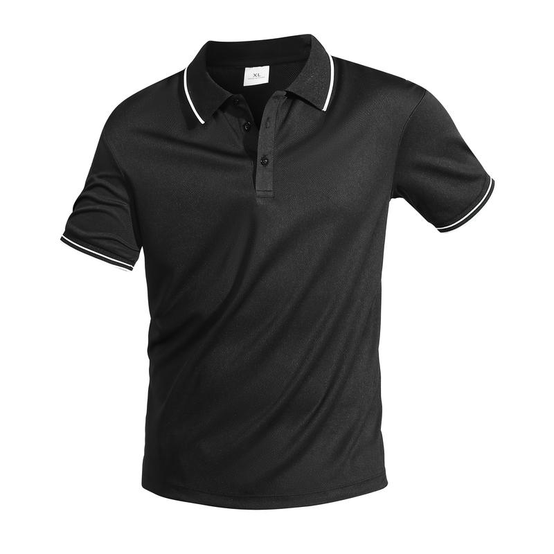 5-Pack Quick-Dry Polo Shirts - Unisex High Stretch Moisture Wicking Business Casual Tops