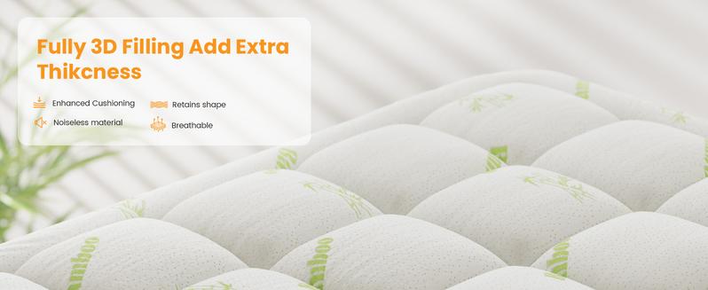 Ultra Soft Mattress Topper, Viscose Derived from Bamboo, Thick Pillow Top Mattress Pad with Deep Pockets, Soft Topper for Back Pain Relief, Breathable Cooling Material for Hot Sleepers Ultra Soft Mattress Topper, Viscose Derived from Bamboo, Thick Pillow Top Mattress Pad with Deep Pockets, Soft Topper for Back Pain Relief, Breathable Cooling Material for Hot Sleepers