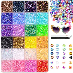 DIY Diamond Bedazzling Kit with 3mm Mixed Resin Rhinestones, Perfect for Crafts Clothing Decoration Nail Art Supplies