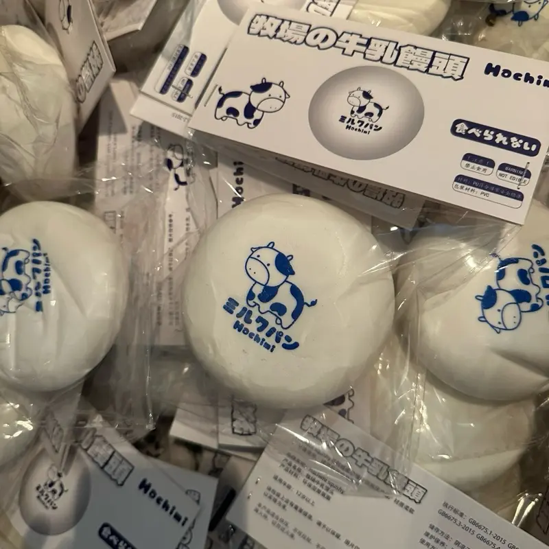 Hachimi Cow Milk Bun Squishy Slow Rising Stress Relief Sensory Toy All Ages Iconic Design Satisfying Rebound Bakery Scent Soft Touch Finish adult fidget Play