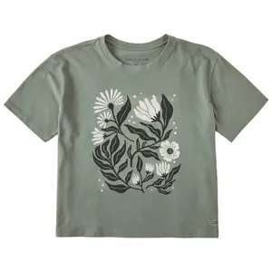 Women's Floral Array Short Sleeve Crusher Boxy Tee